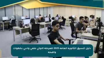 دليل تنسيق الثانوية العامة 2025 للمرحلة الأولى علمي وأدبي بخطوات واضحة